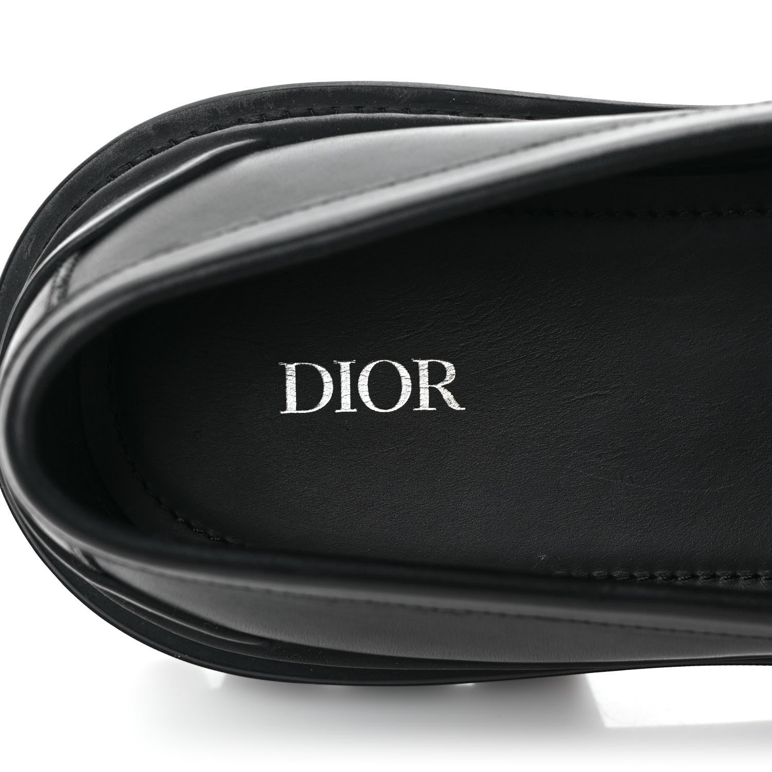 Christian Dior Calfskin CD Loafers 44 Black 8 of 9