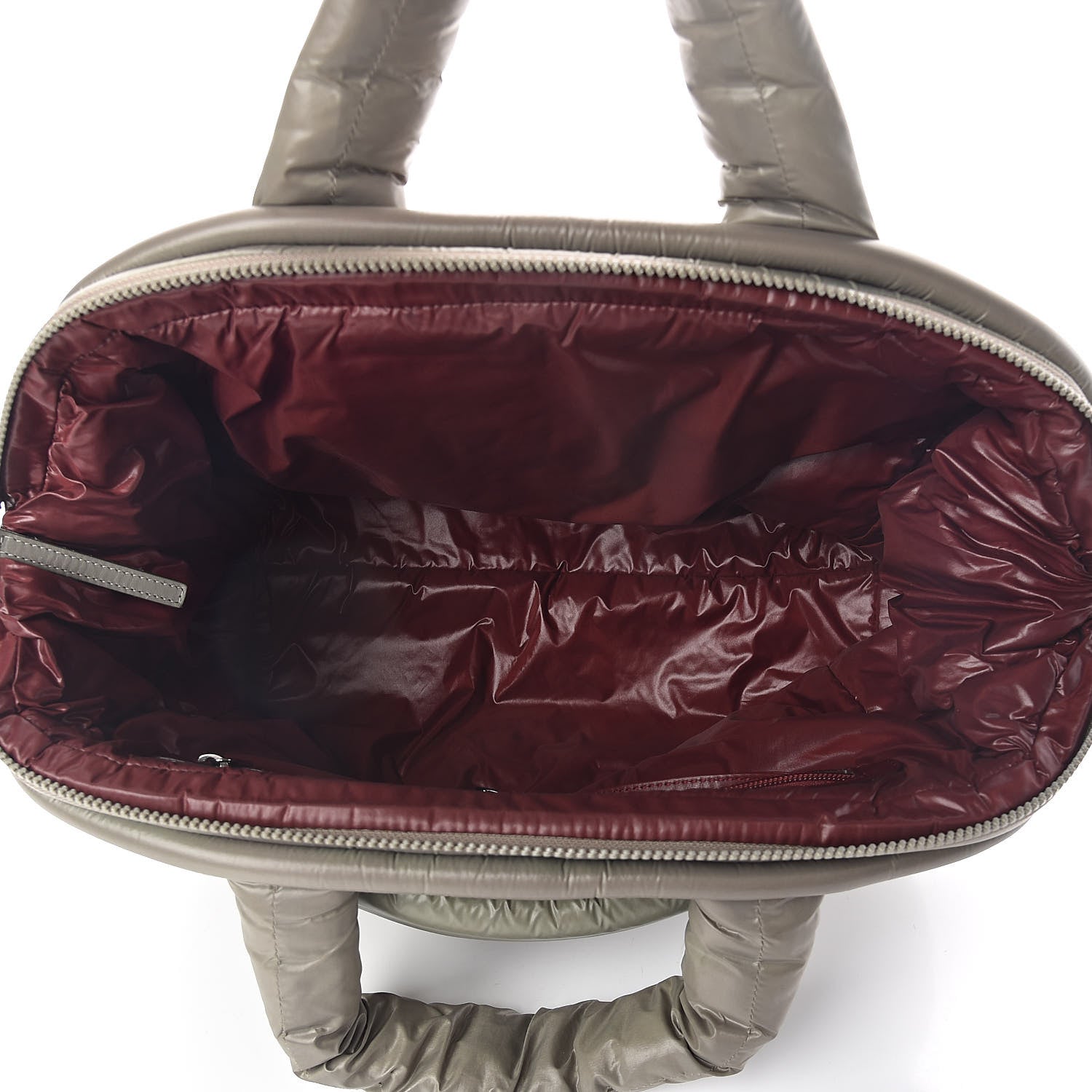 Chanel Nylon Quilted Coco Cocoon Bowler Green 5 of 10