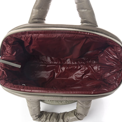Chanel Nylon Quilted Coco Cocoon Bowler Green 5 of 10