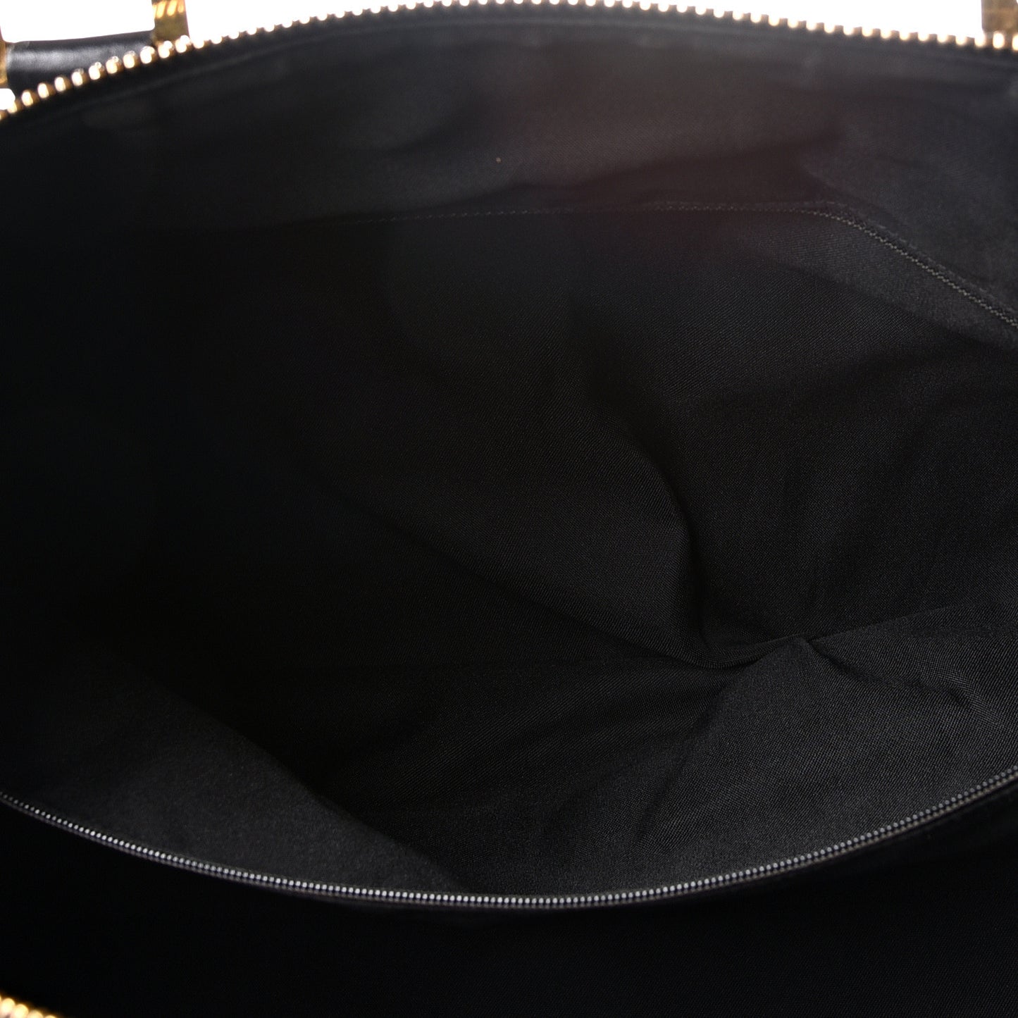 Calfskin Stitched Duffel Bag Black