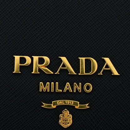 Prada Saffiano Chain Shoulder Bag Black 11 of 11
