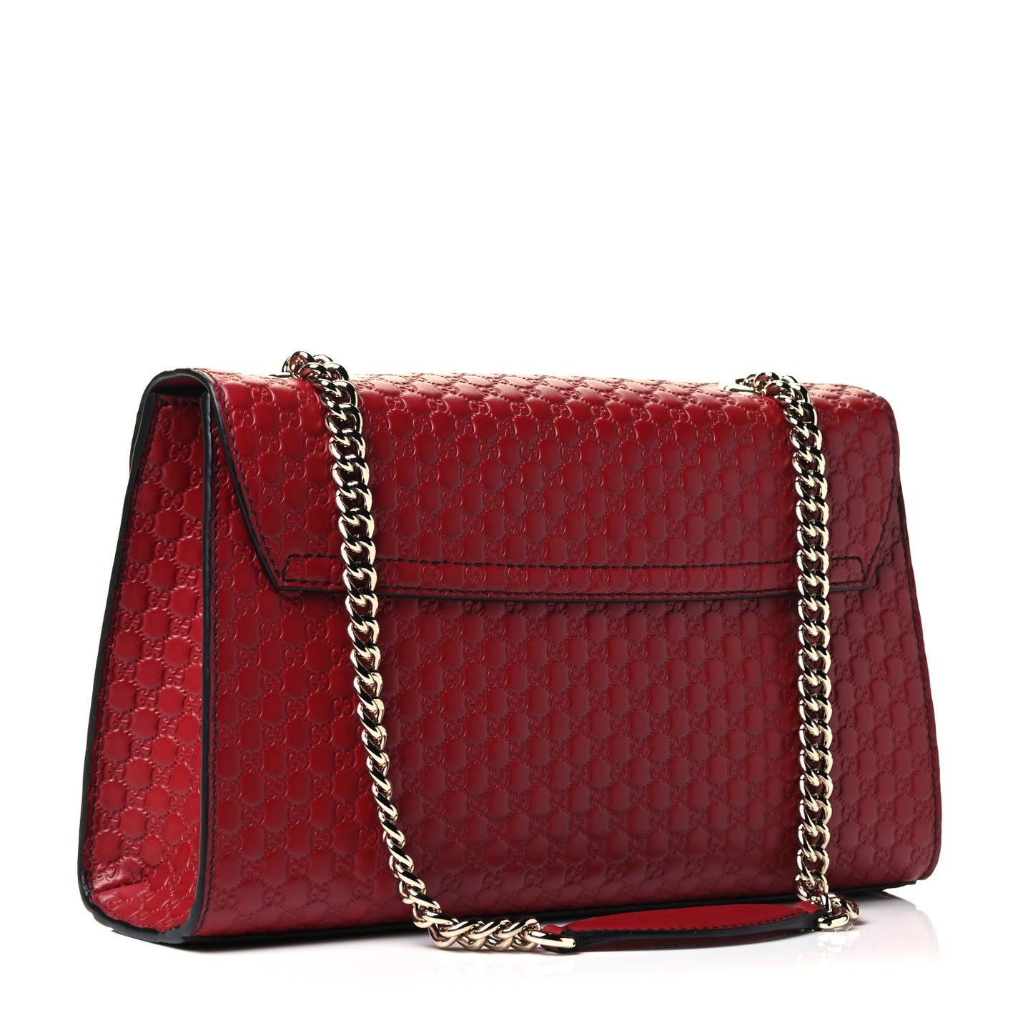 Microguccissima Medium Emily Chain Shoulder Bag Red
