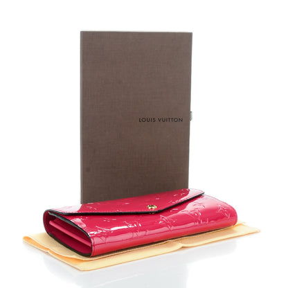 Louis Vuitton Vernis Sarah Wallet NM Rose Indien 3 of 7