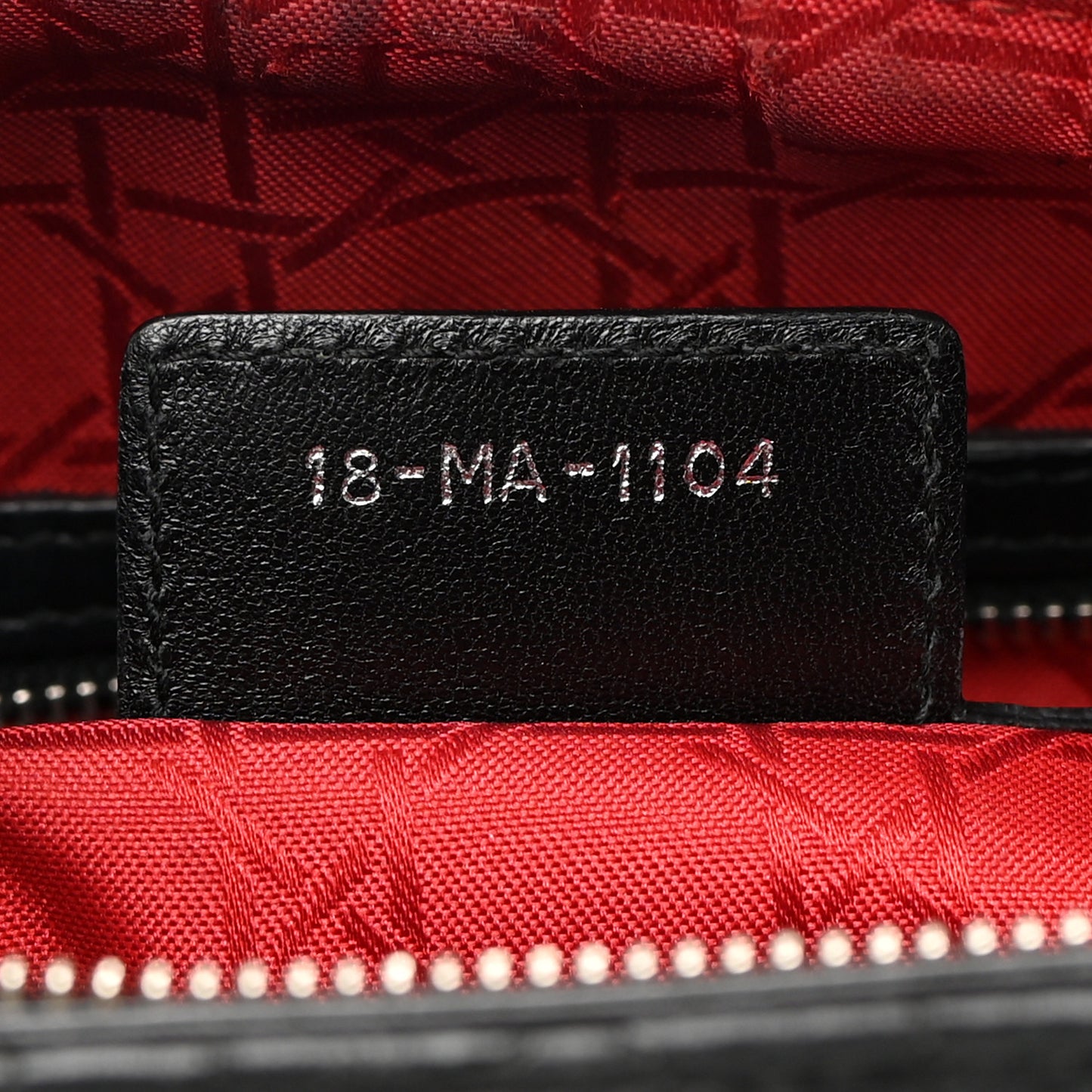 Lambskin Cannage Large Lady Dior Black
