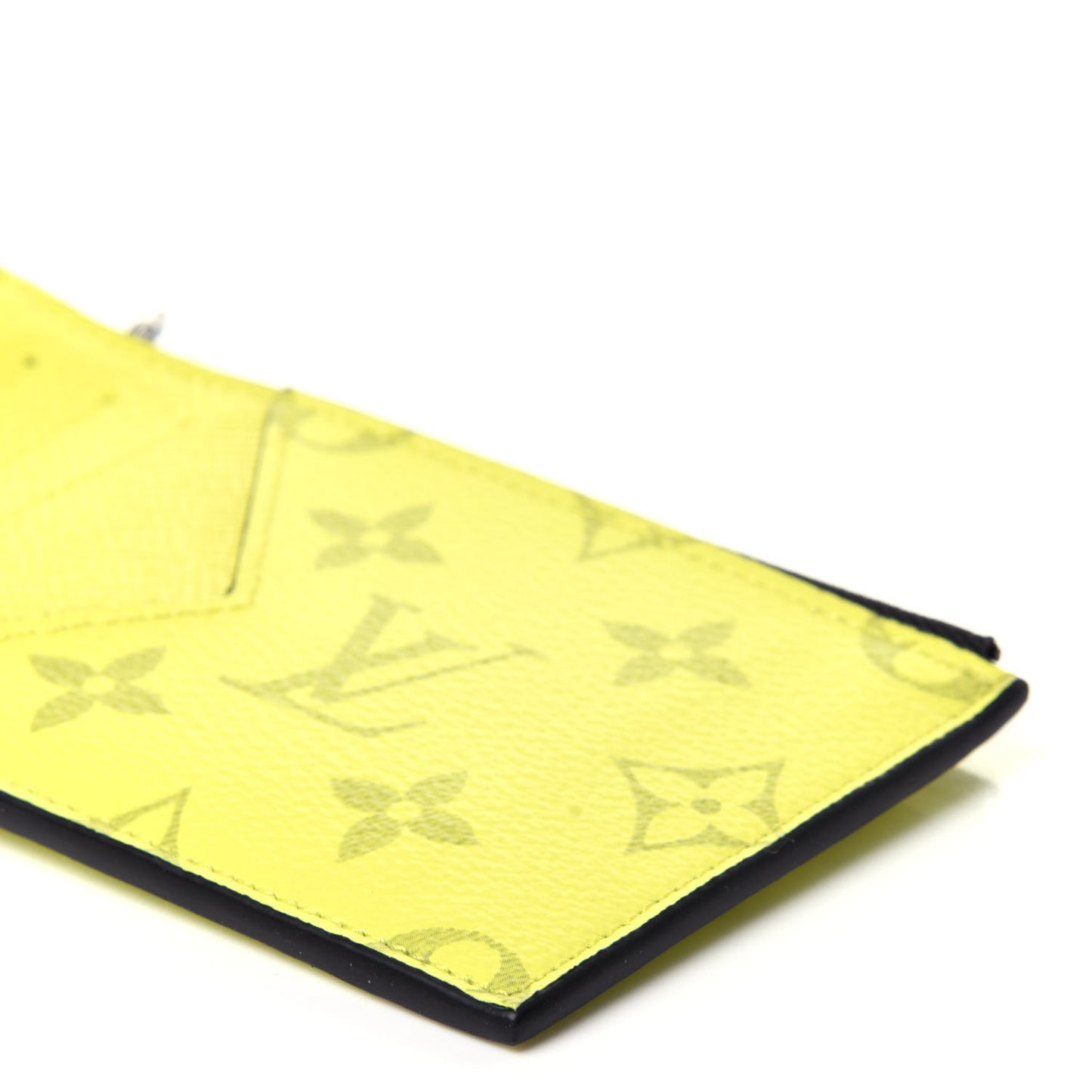 Monogram Taiga Coin Card Holder Yellow