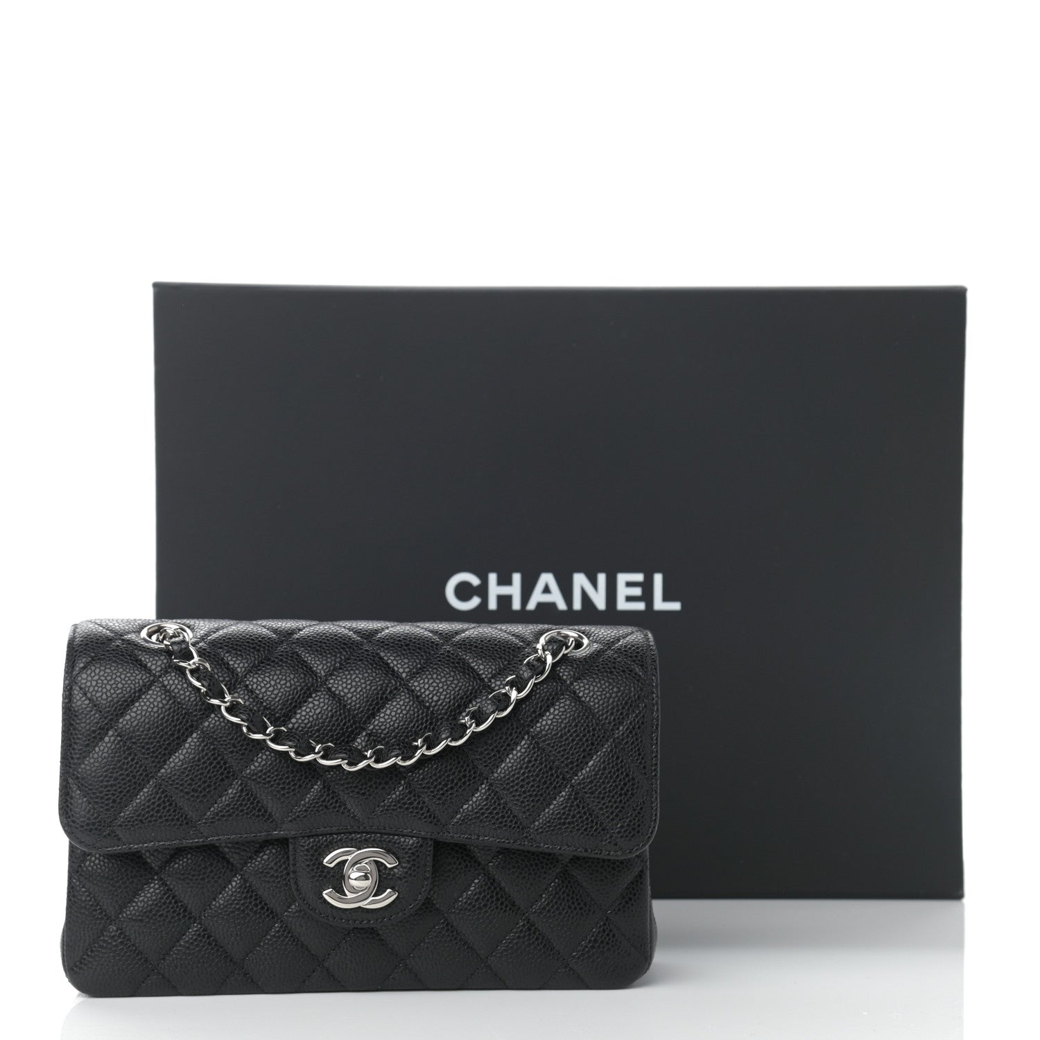 Chanel Caviar Quilted Small Double Flap Black 11 of 11