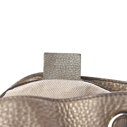 Gucci Metallic Pebbled Calfskin Medium Soho Chain Shoulder Bag Golden Beige 7 of 25