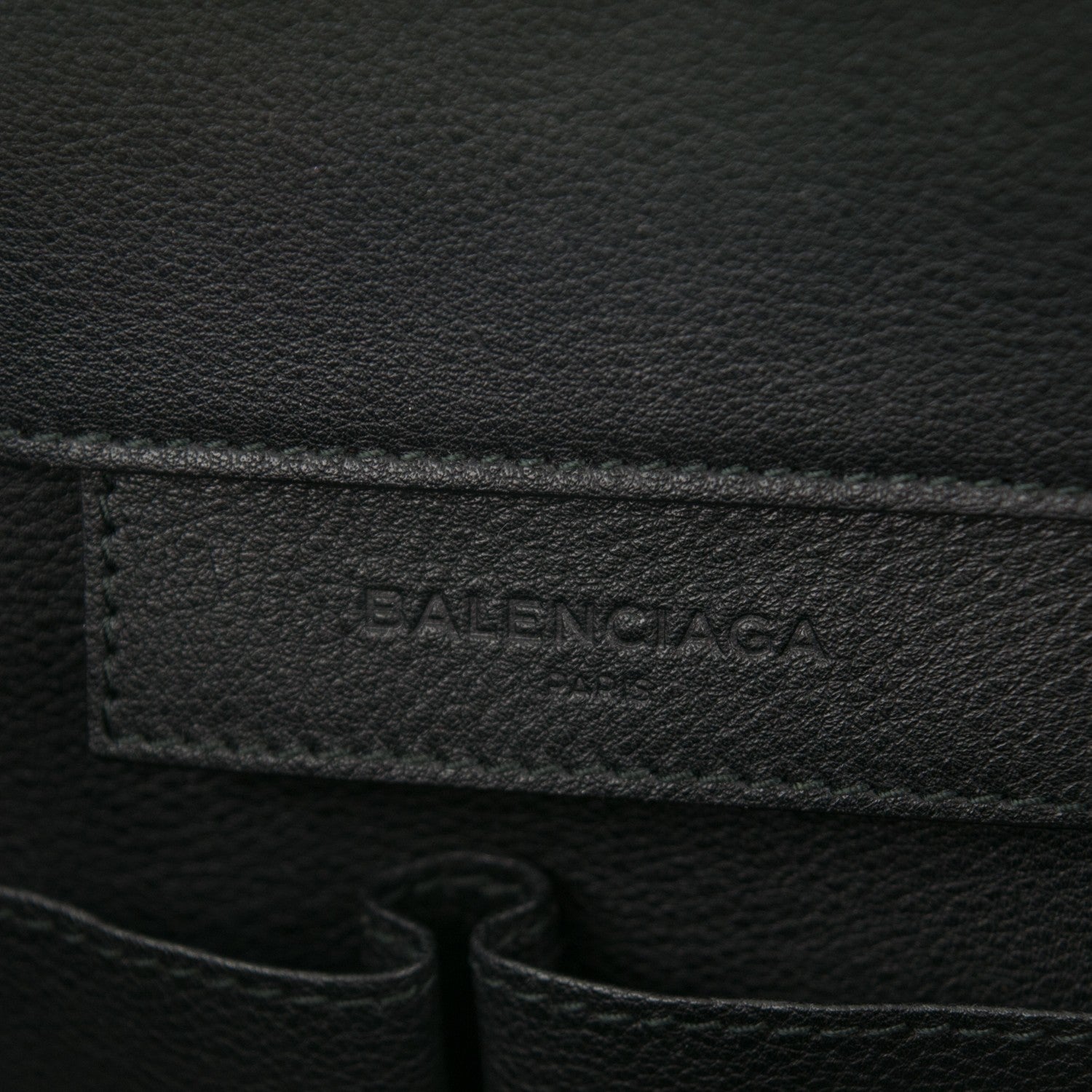 Balenciaga Grained Calfskin Silver Metallic Edge Hardware Papier A4 Tote Black 6 of 7
