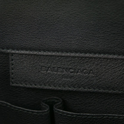 Balenciaga Grained Calfskin Silver Metallic Edge Hardware Papier A4 Tote Black 6 of 7