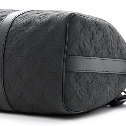 Louis Vuitton Monogram Taurillon Keepall Bandouliere 35 Black 9 of 10