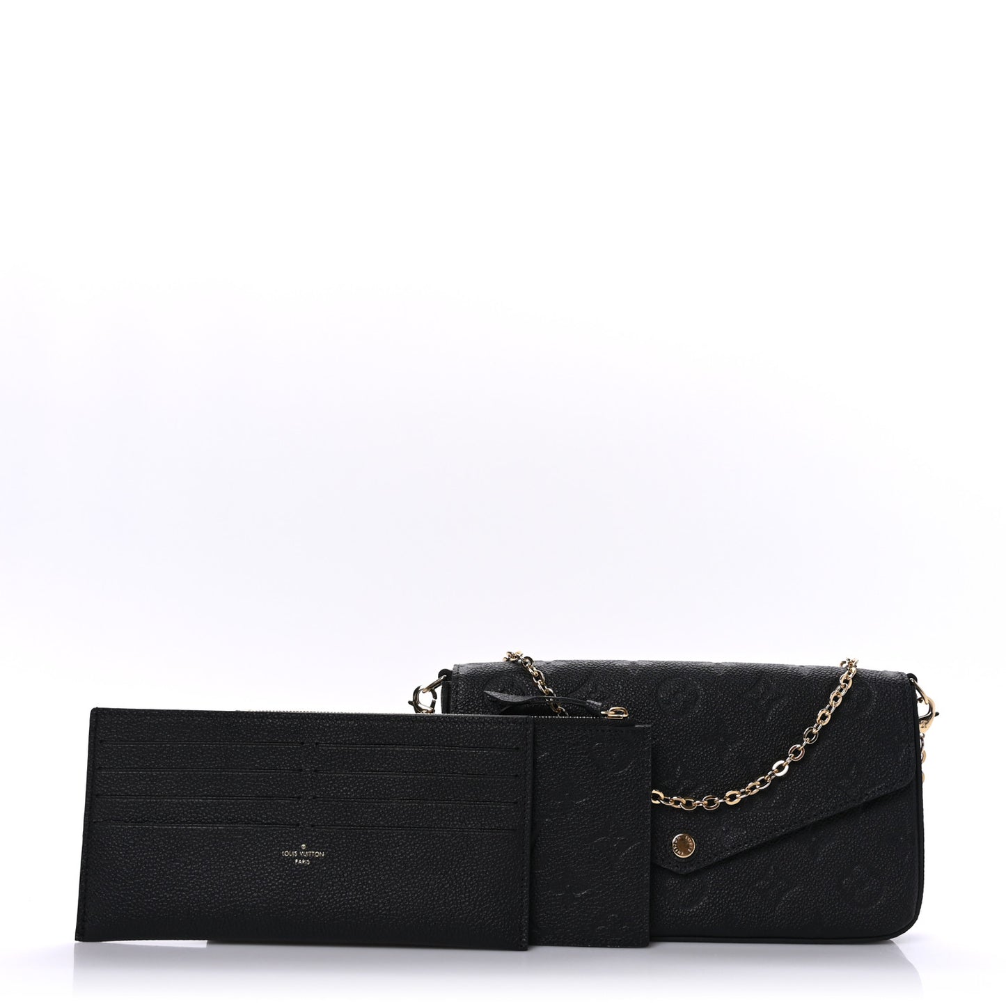 Empreinte Pochette Felicie Chain Wallet Black