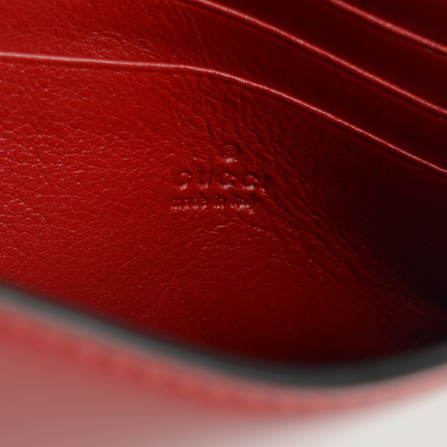 Gucci Shade Lux Calfskin Icon Wallet Hibiscus Red 6 of 7