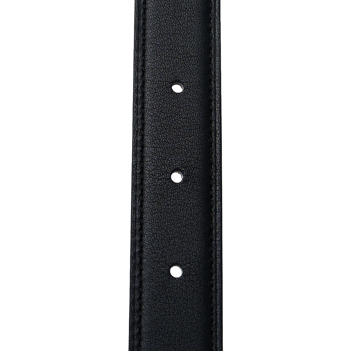 Swift Epsom 24mm H Cursives Belt 75 Black Etoupe
