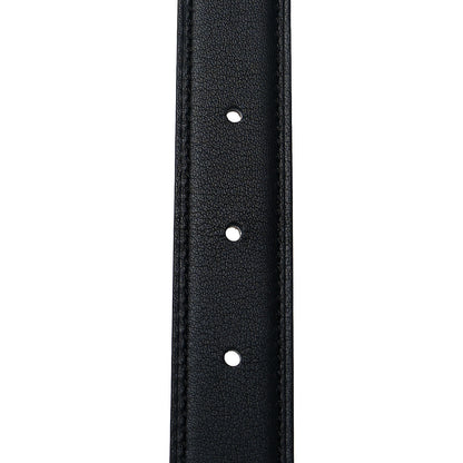 Hermes Swift Epsom 24mm H Cursives Belt 75 Black Etoupe 5 of 6