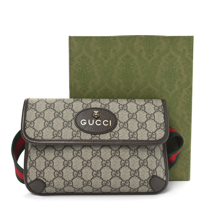 Gucci GG Supreme Monogram Neo Vintage Web Belt Bag Brown 10 of 10
