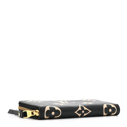 Louis Vuitton Empreinte Monogram Giant Zippy Wallet Black Beige 4 of 8