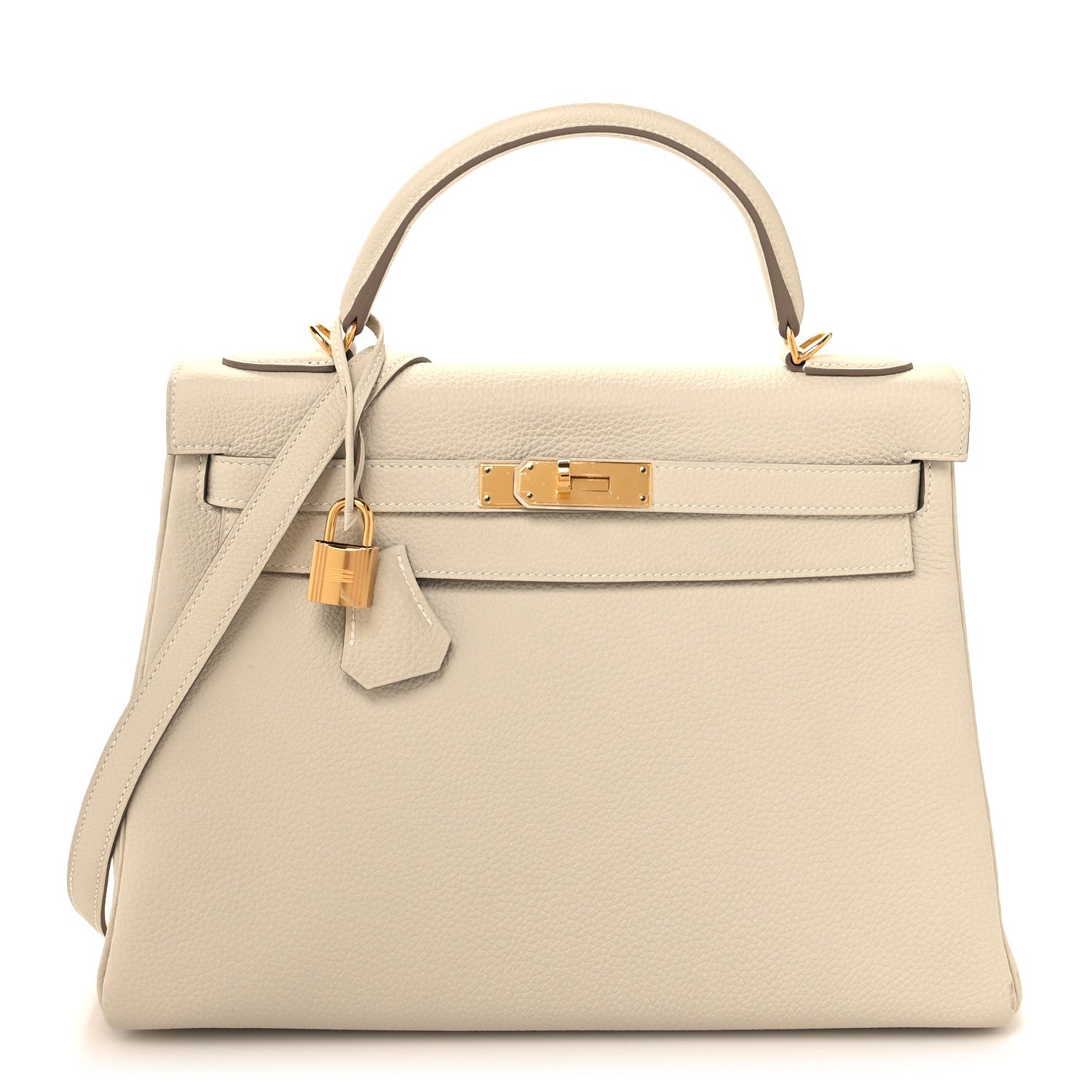 Hermes Togo Kelly Retourne 32 Craie 1 of 15