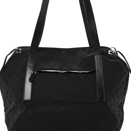 Gucci Monogram Drawstring Tote Black 8 of 12