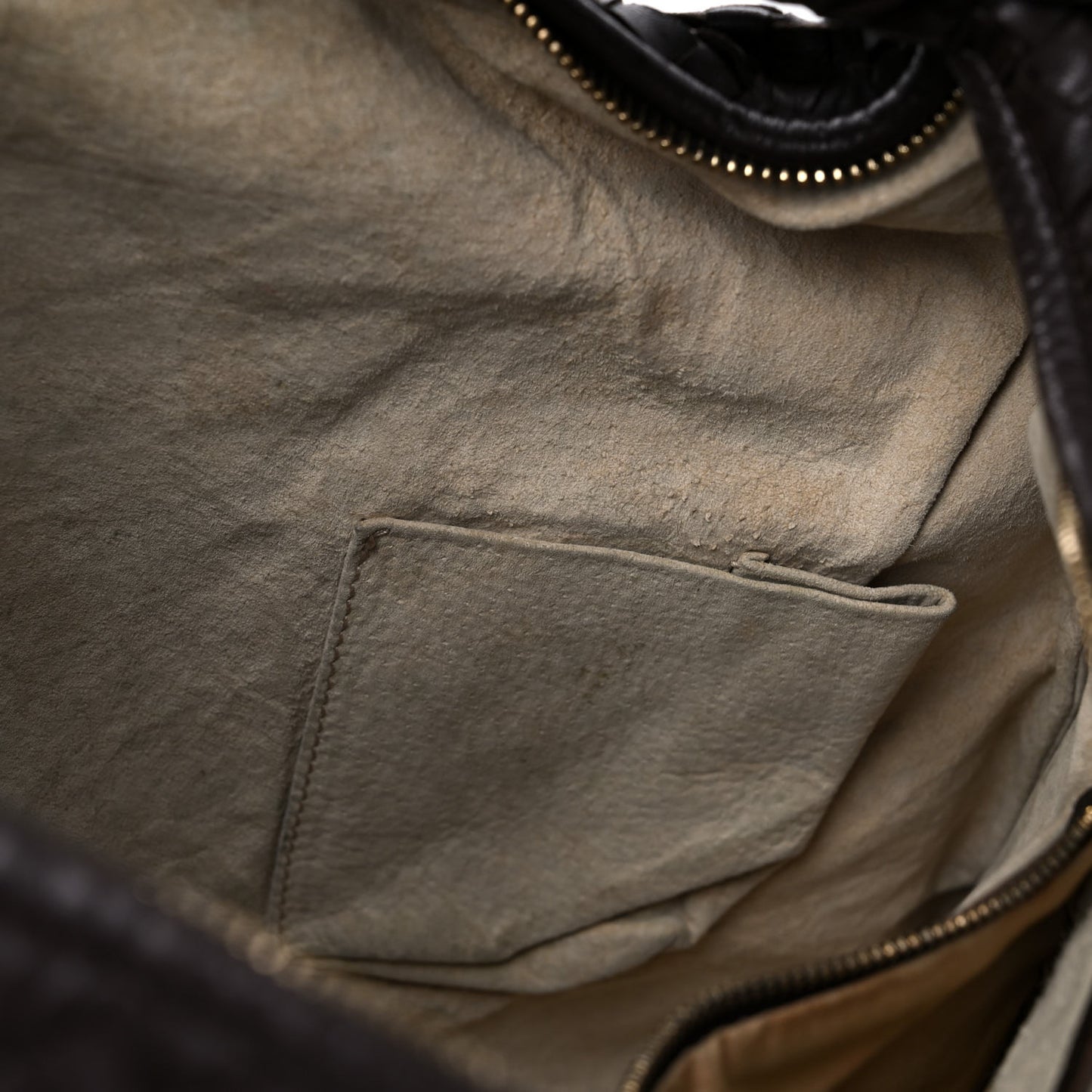 Nappa Intrecciato Large Veneta Hobo Ebano