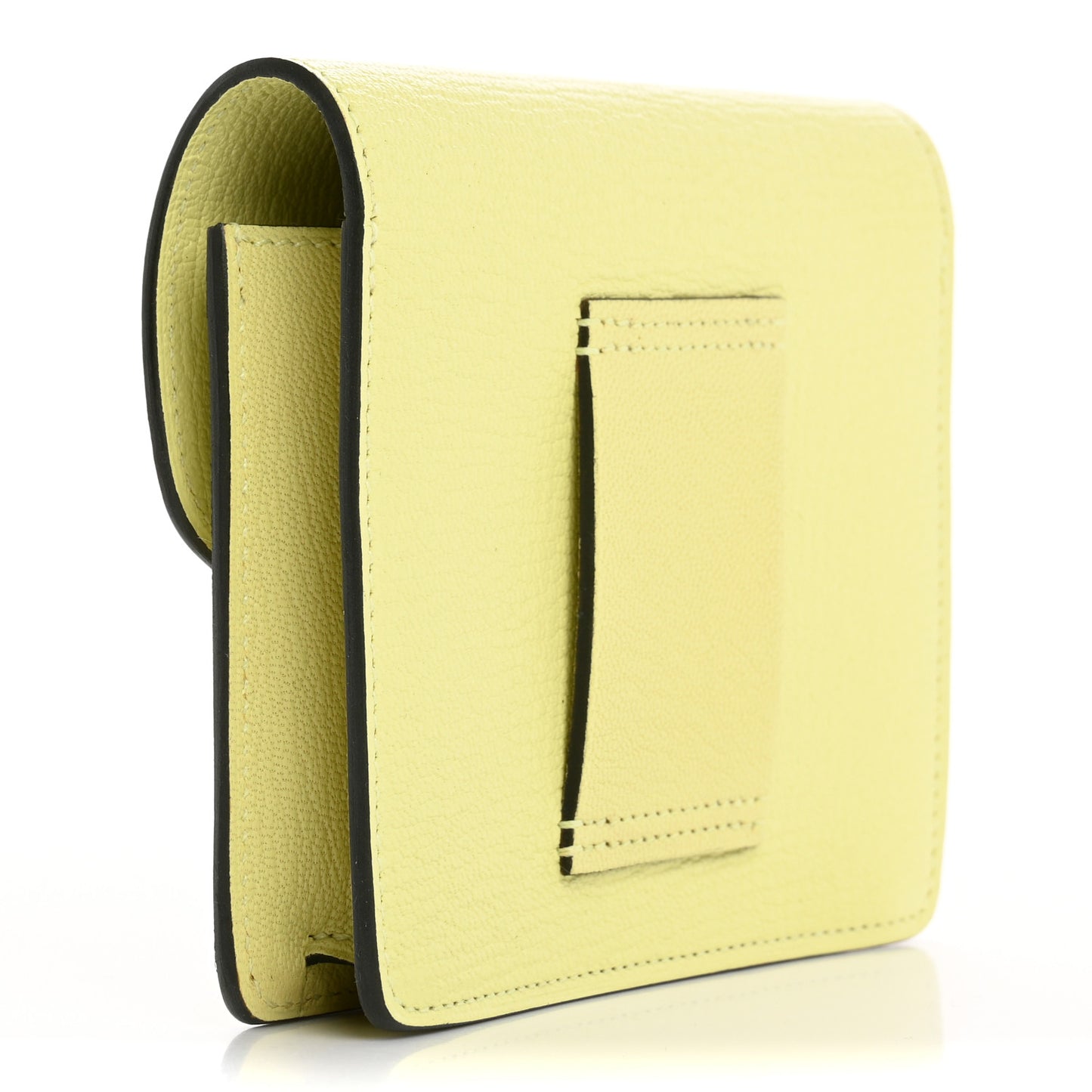 Chevre Mysore Roulis Slim Wallet Jaune Bourgeon