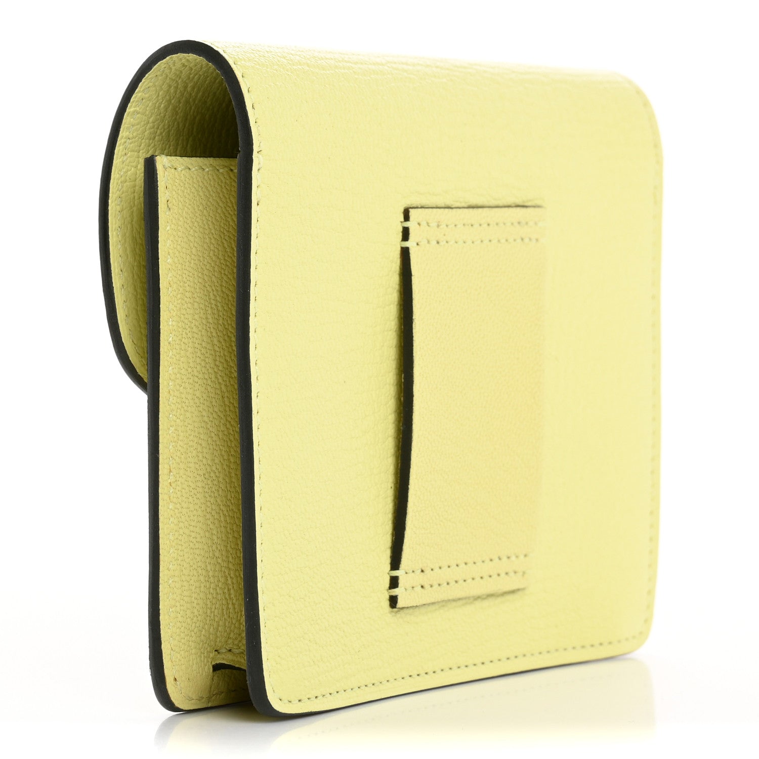Hermes Chevre Mysore Roulis Slim Wallet Jaune Bourgeon 3 of 10
