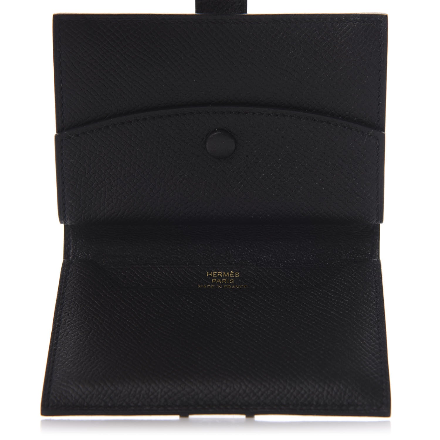 Hermes Epsom Mini Bearn Wallet Black 5 of 8