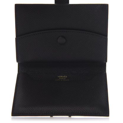 Hermes Epsom Mini Bearn Wallet Black 5 of 8