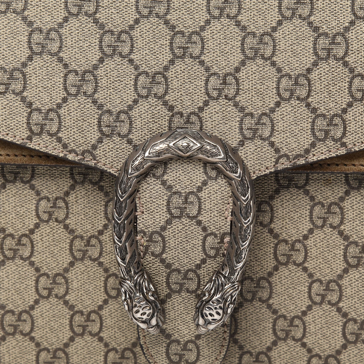 Gucci GG Supreme Monogram Medium Dionysus Shoulder Bag Taupe 18 of 18