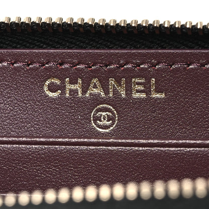 Chanel Caviar Quilted Medium Zip Around Wallet Black 8 of 13