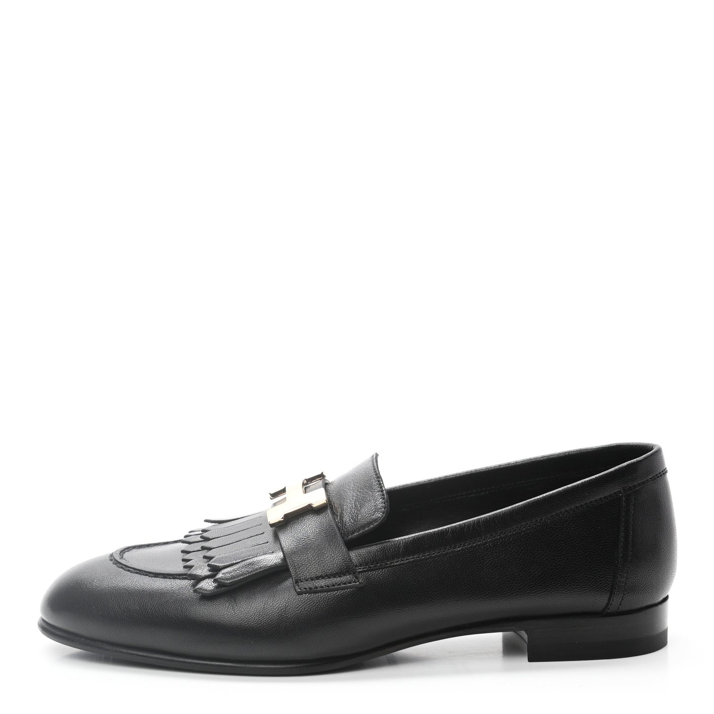 Goatskin Womens Royal Loafers 36 Black