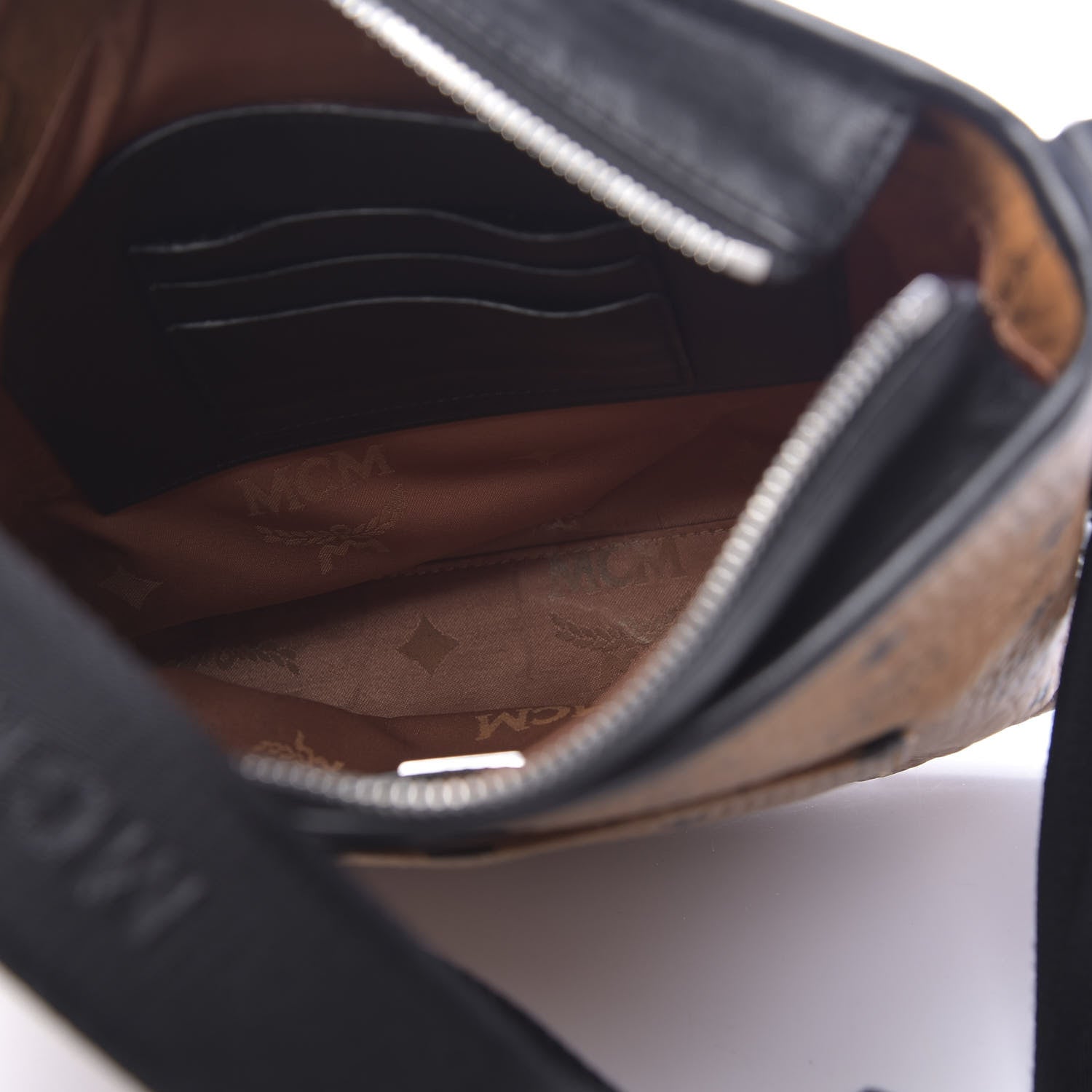 MCM Visetos Crossbody Messenger Cognac 5 of 12