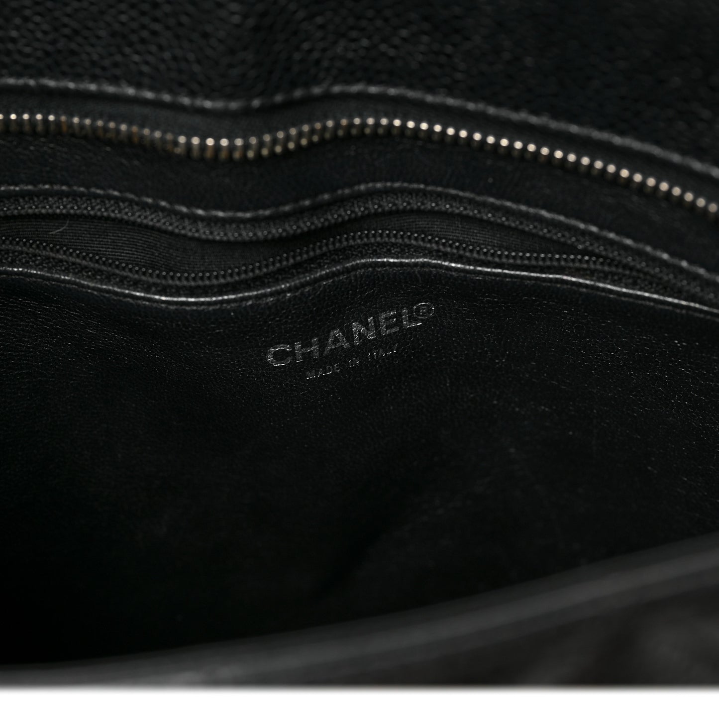 Caviar Quilted Medallion Tote Black