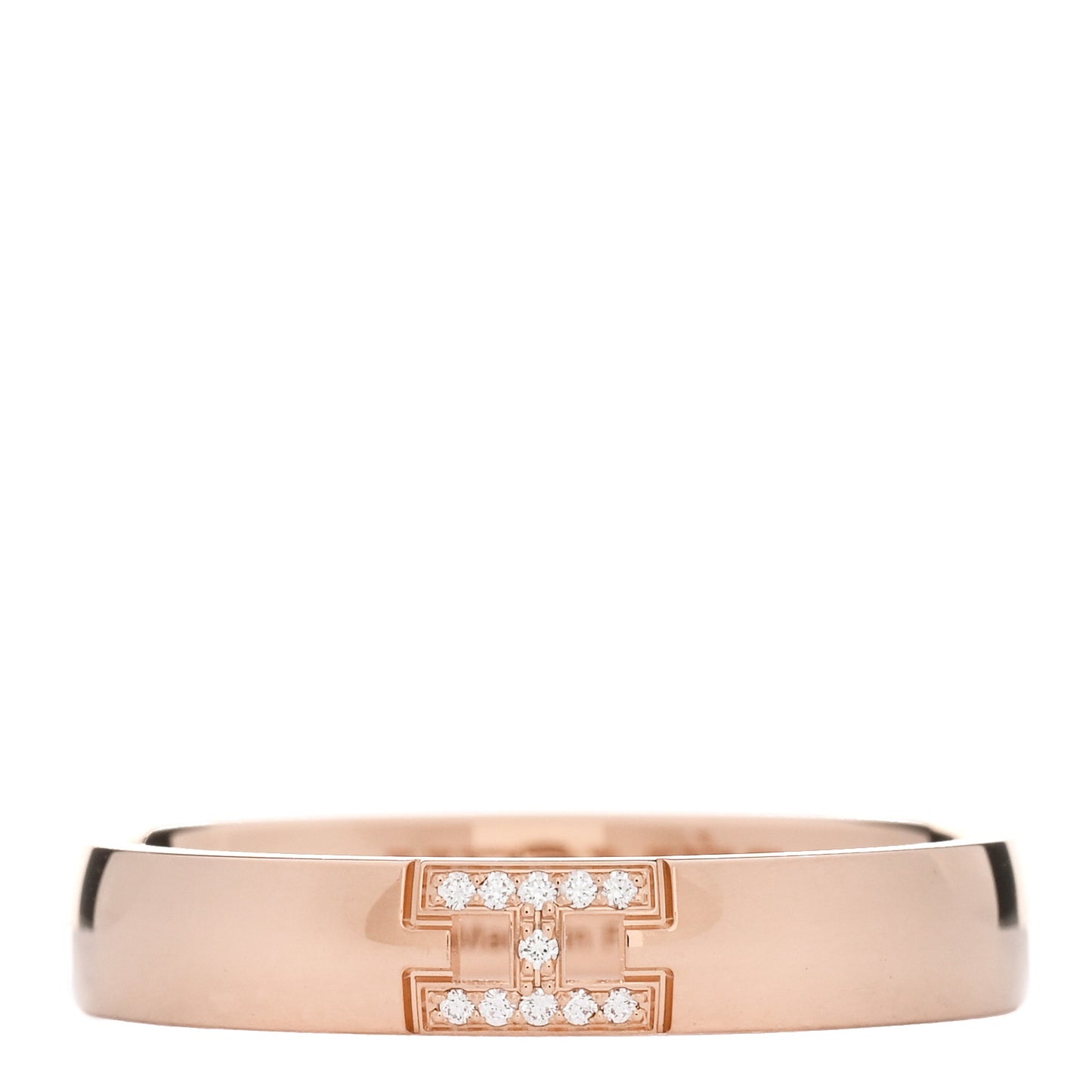 18K Rose Gold Diamond Ever Herakles Wedding Band Ring 55 7.25