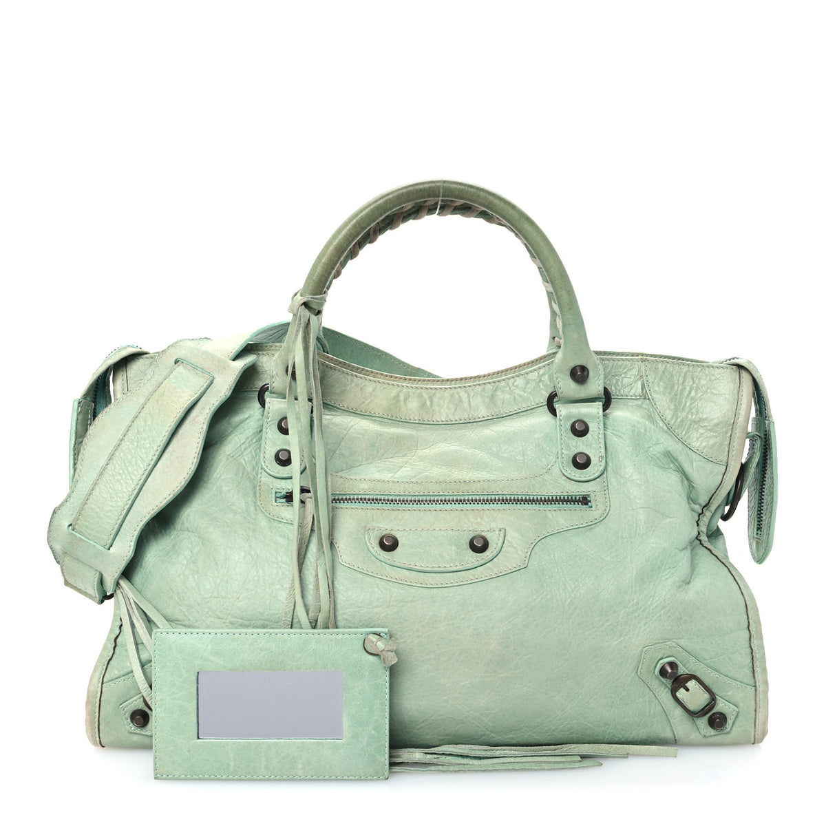 Balenciaga Agneau Classic Hardware City Vert D'eau 2 of 11