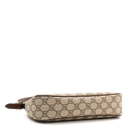 Gucci GG Supreme Monogram Textured Dollar Calfskin Small Ophidia Hobo Beige Ebony New Acero 4 of 10