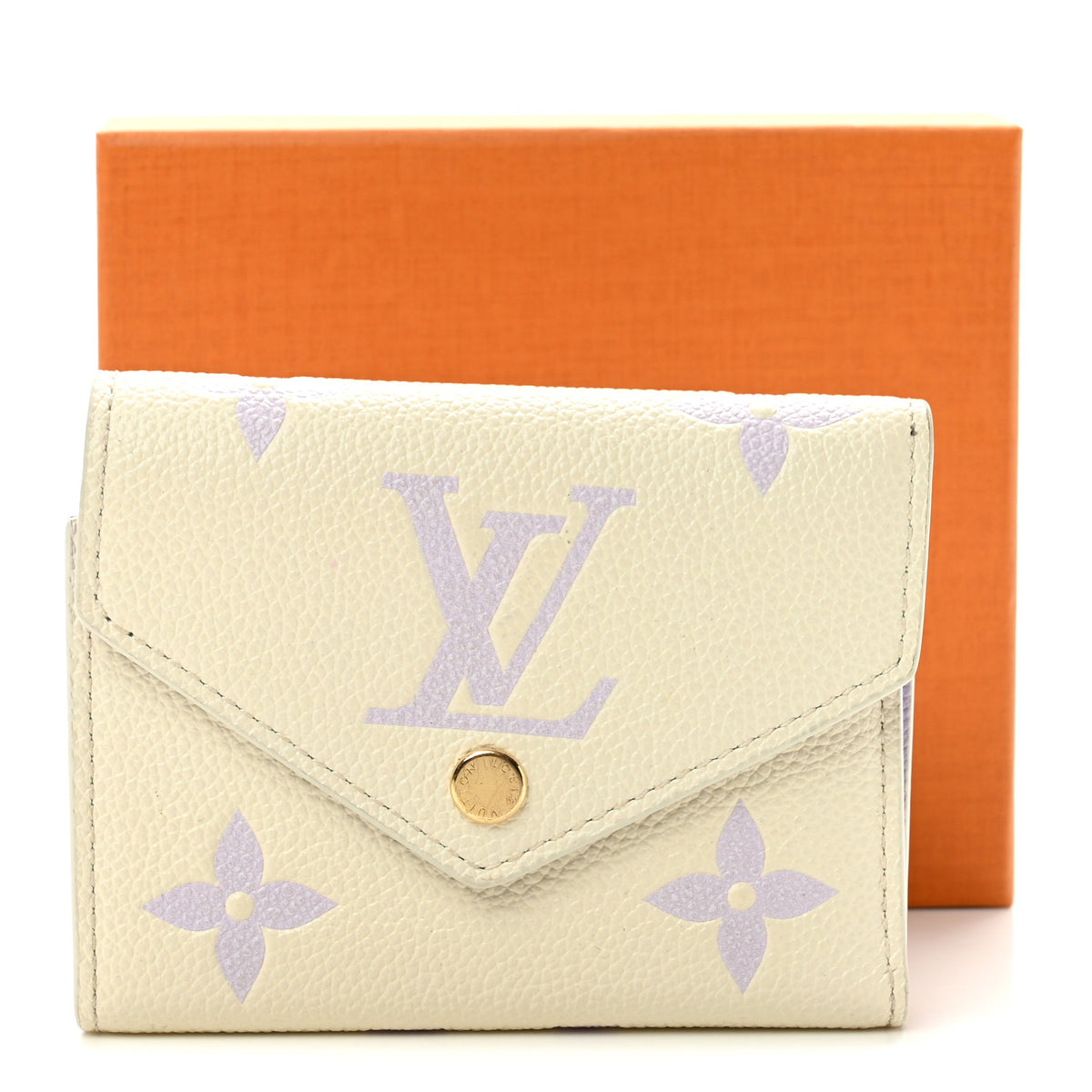 Louis Vuitton Empreinte Monogram Giant Victorine Wallet Latte Bubble Tea 10 of 10