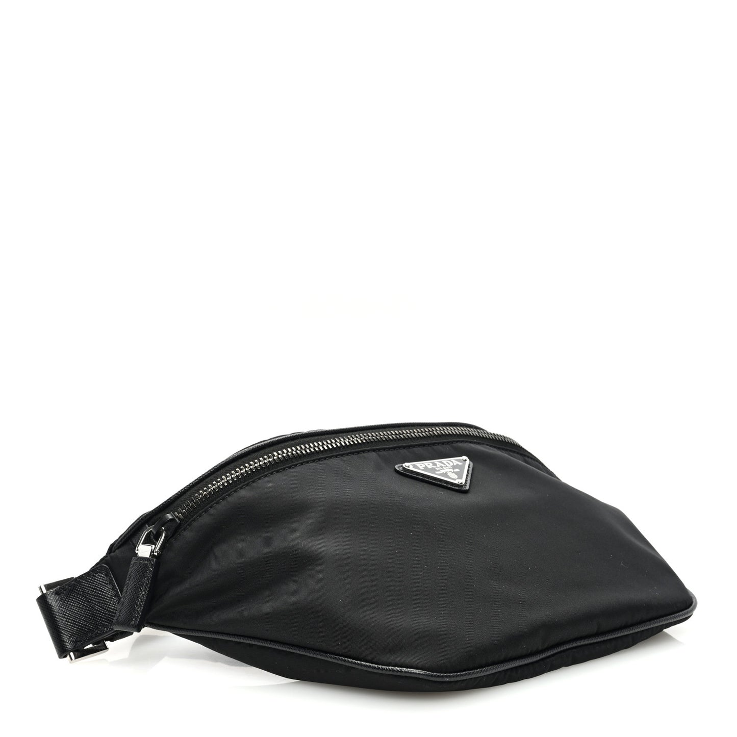 Re-Nylon Saffiano Belt Bag Black