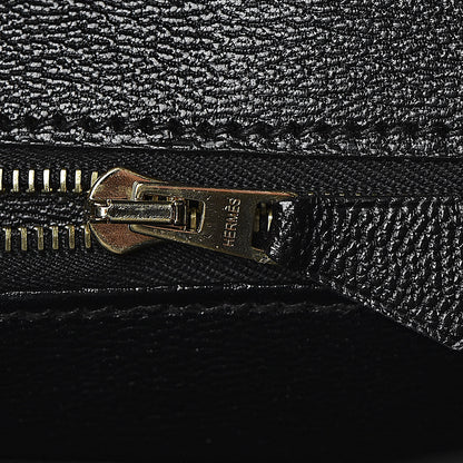 Hermes Shiny Porosus Crocodile Birkin 35 Black 16 of 32