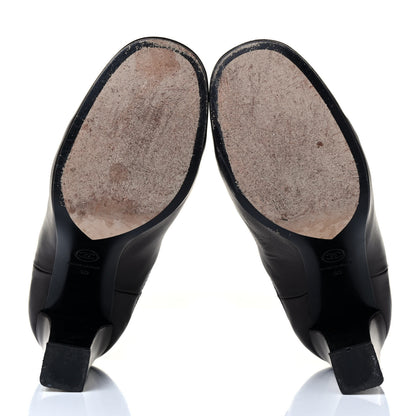 Chanel Calfskin CC Turnlock Ankle Boots 40 Brown 8 of 10