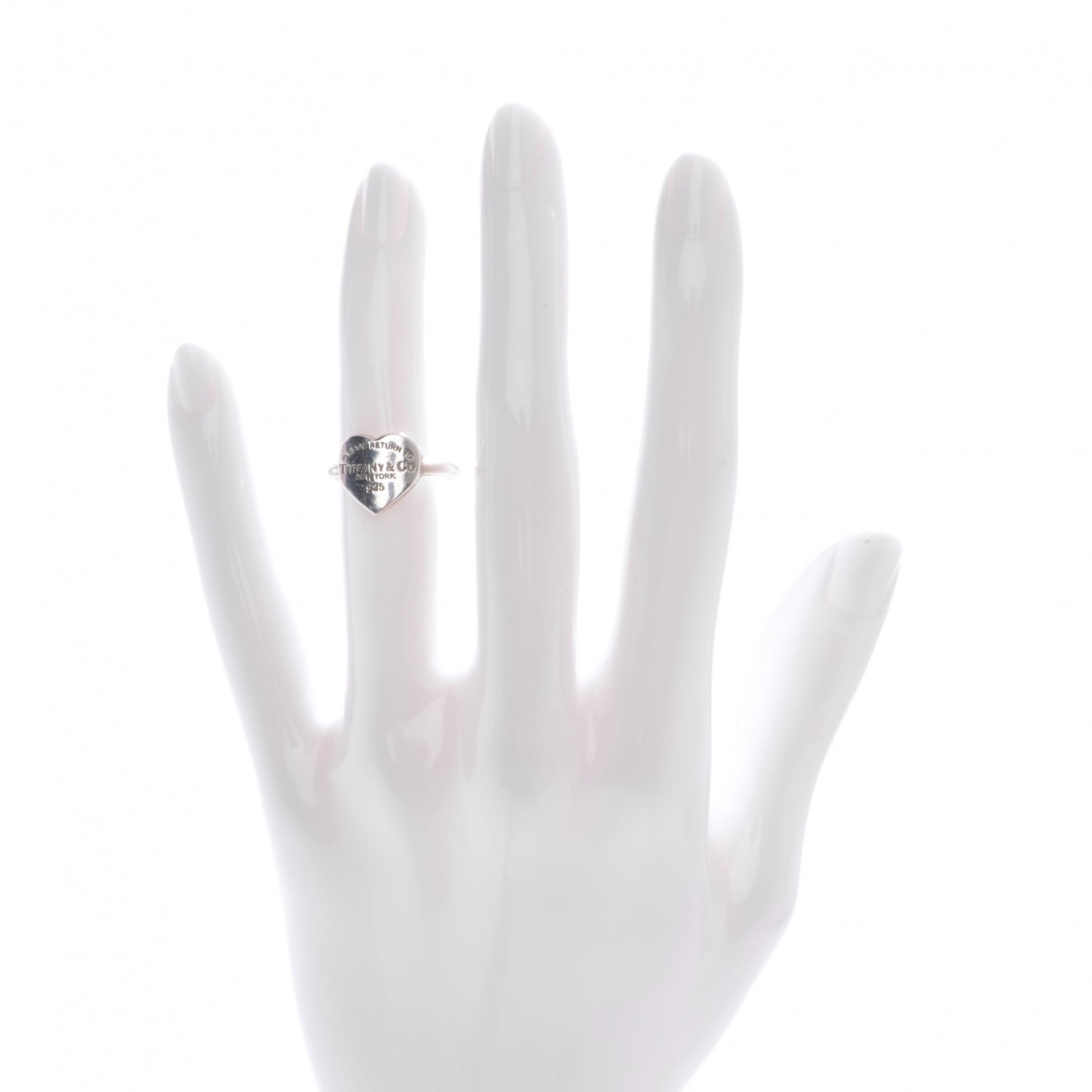 Tiffany Sterling Silver Return to Heart Ring 5 2 of 4