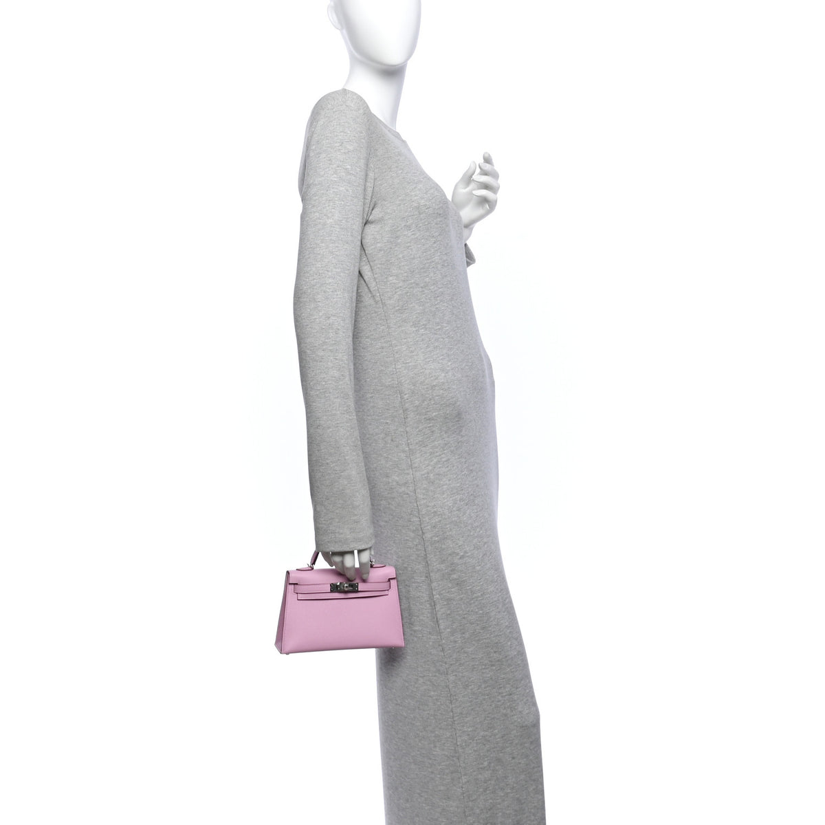 Epsom Mini Kelly Sellier 20 Mauve Sylvestre