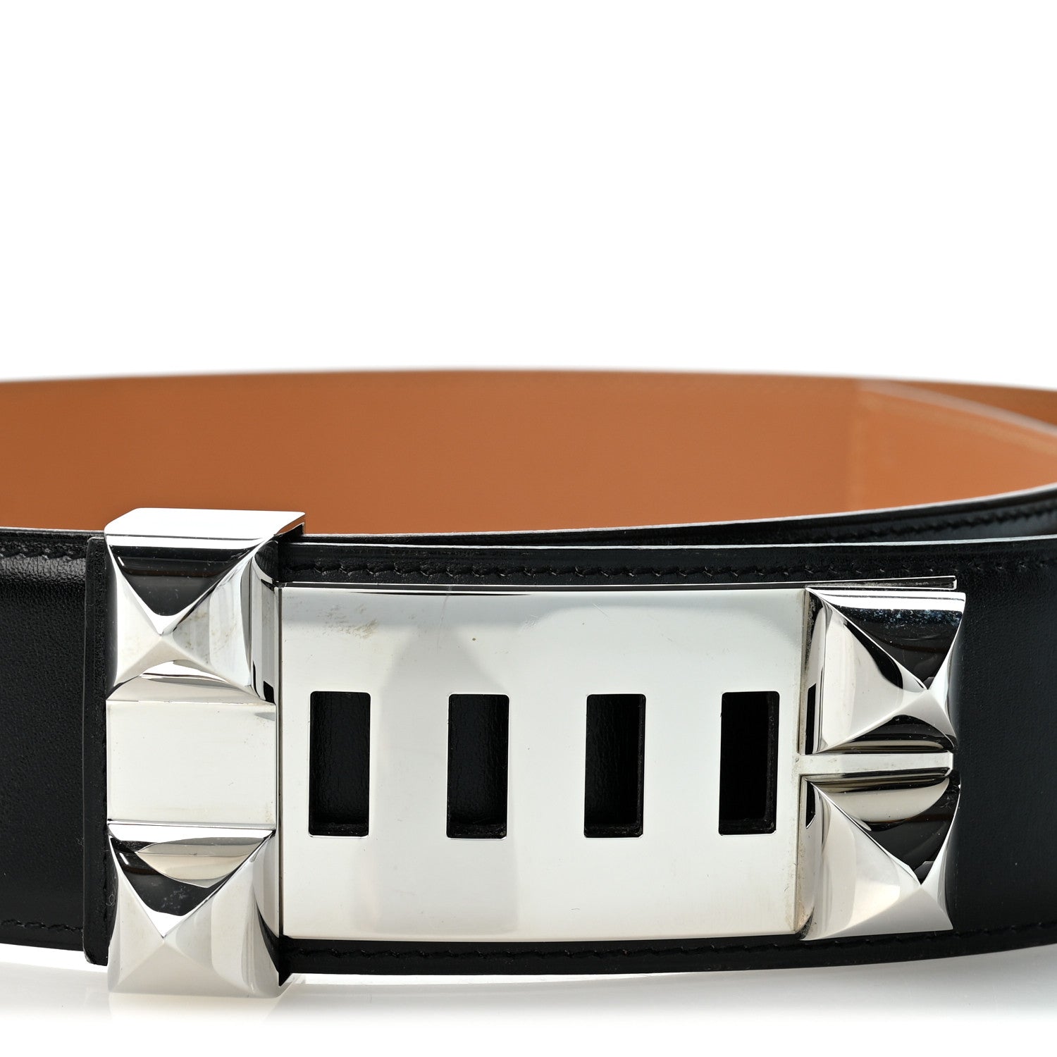 Hermes Box Collier De Chien CDC 50mm Belt 90 36 Black 3 of 6