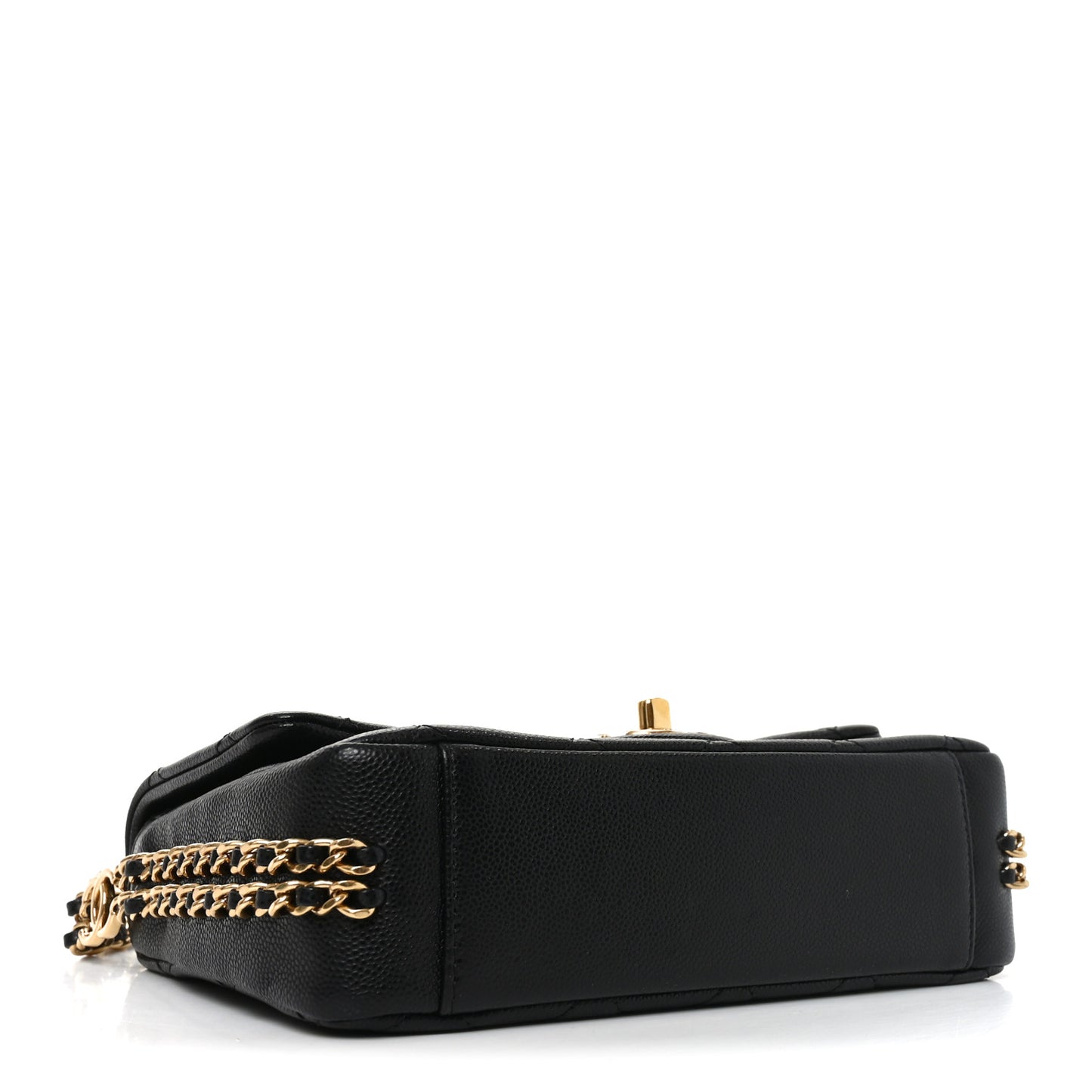 Caviar Quilted Mini CC You Flap Black