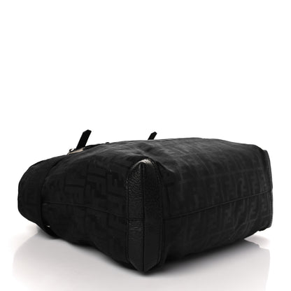 Fendi Zucca Cinghiale Zip Code Shopping Tote Black 3 of 9
