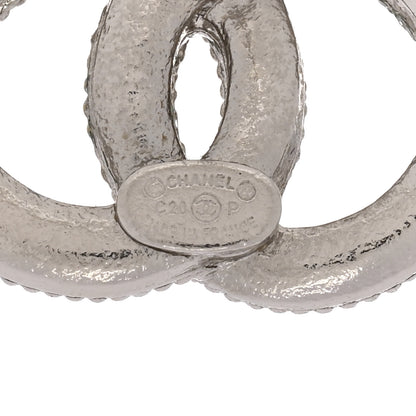 Chanel Crystal CC Earrings Silver 4 of 5