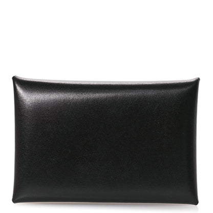 Hermes Box Calvi Card Case Black 1 of 8