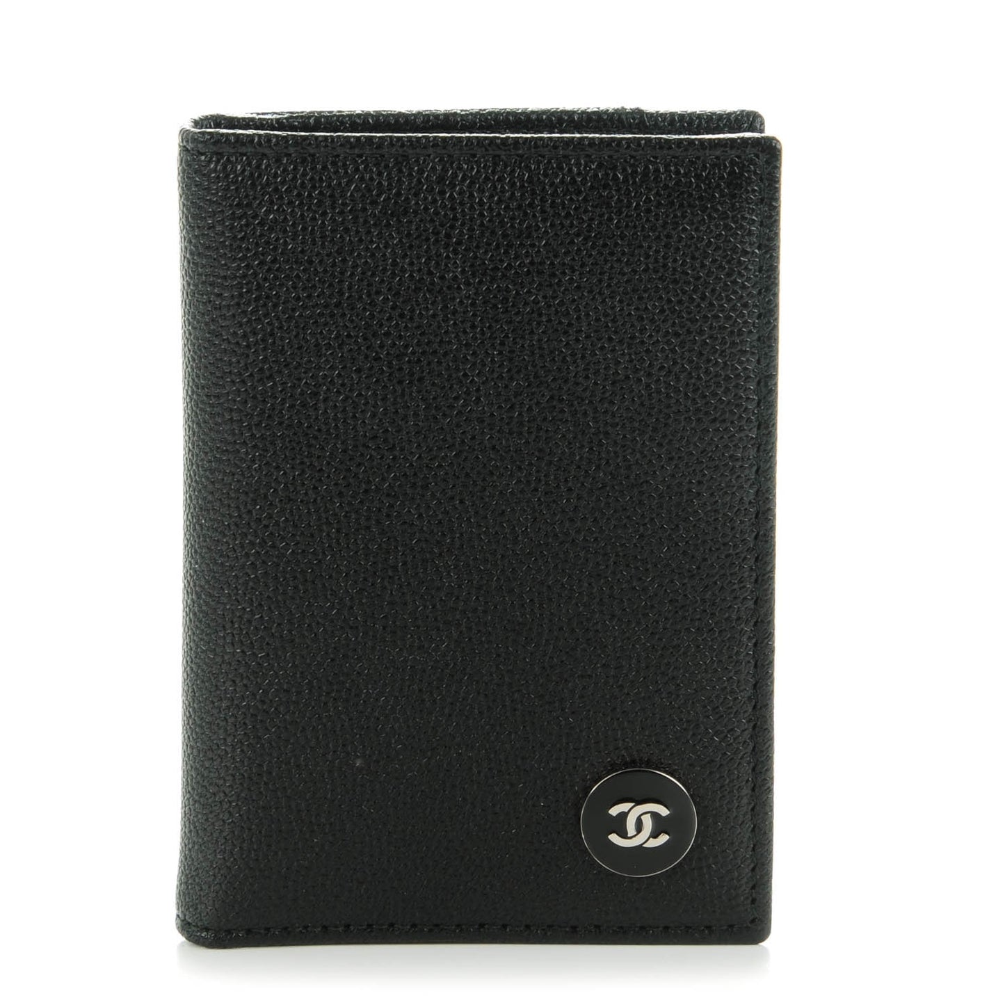 Caviar Card Holder Wallet Black