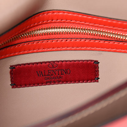 Valentino Garavani Nappa Rockstud Wristlet Clutch Deep Orange 6 of 12