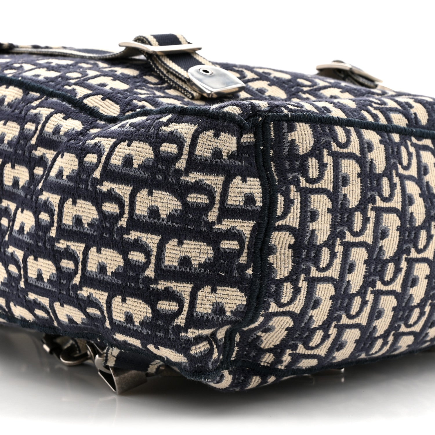 Christian Dior Oblique Backpack Blue White 10 of 12