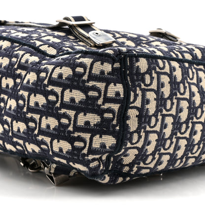 Christian Dior Oblique Backpack Blue White 10 of 12